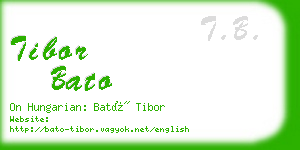 tibor bato business card